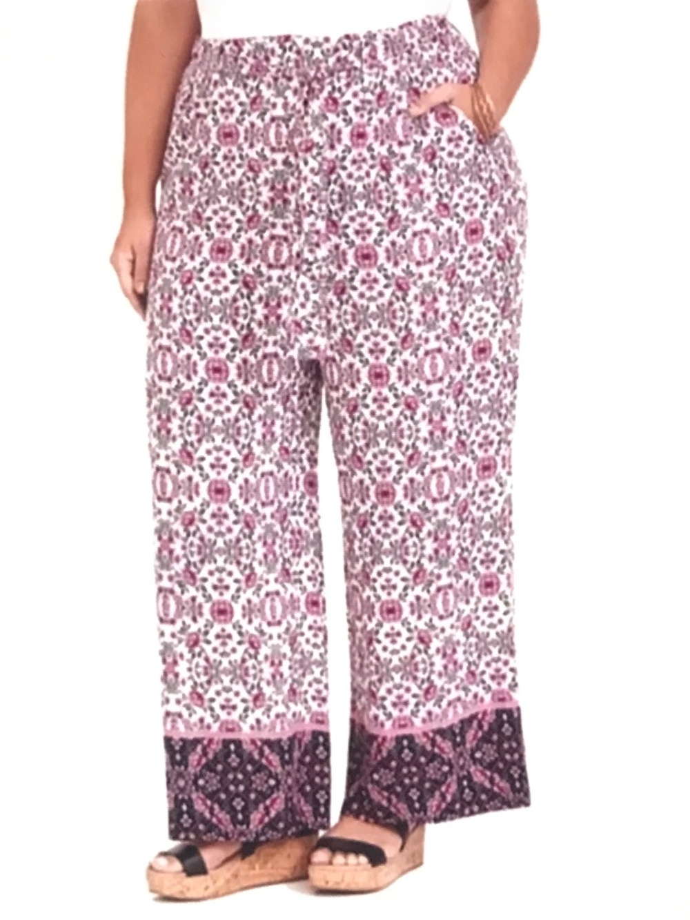 TORRID Wide Leg Floral Boho Pants Women’s Plus Size 1X
